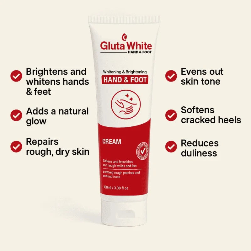 Gluta White Hand & Foot Whitening Cream 100ml YMDS