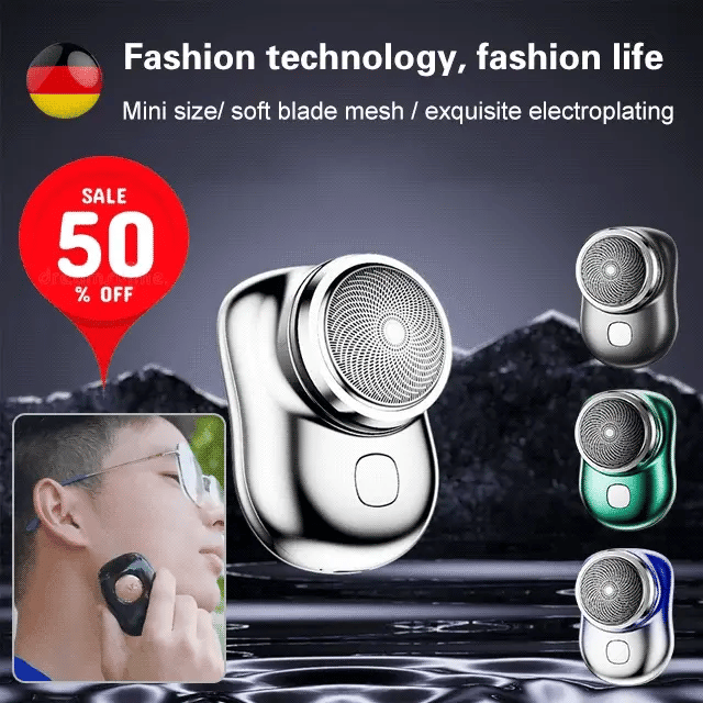 Mini Electric Razor for Men | Portable USB Rechargeable Shaver YMDS