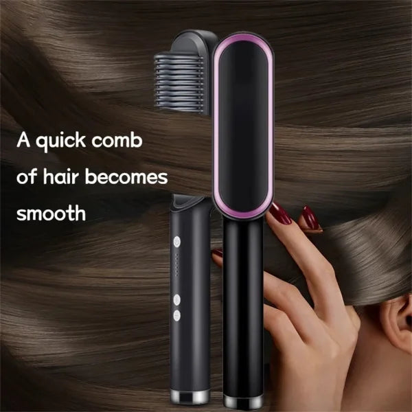 Hair Straightener Brush & Styler YMDS