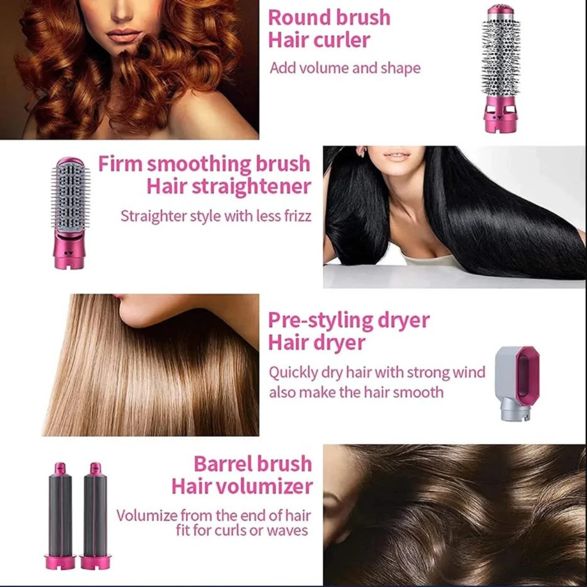 5-in-1 Electric Hair Dryer Brush Kit YMDS