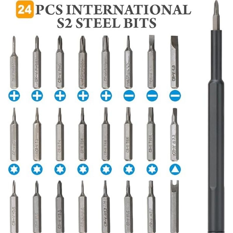 24-in-1 Precision Magnetic Screwdriver Set YMDS