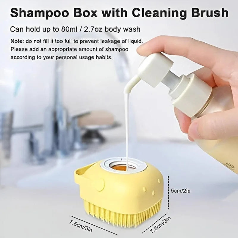 Soft Silicone Bath Brush with Hooks YMDS