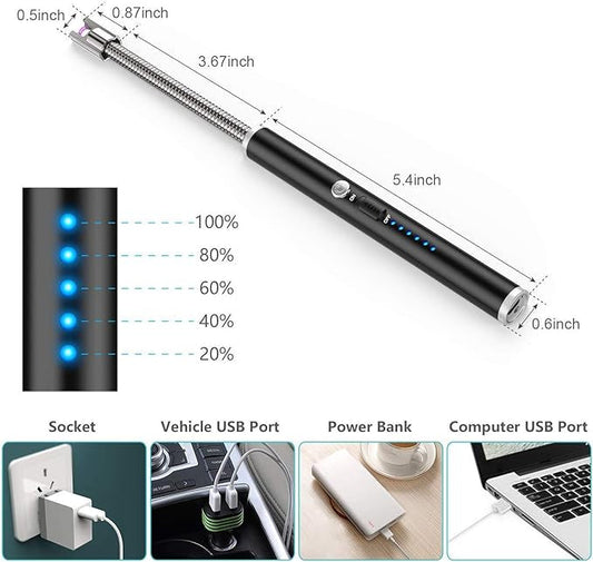 USB Rechargeable Flameless Arc Lighter YMDS