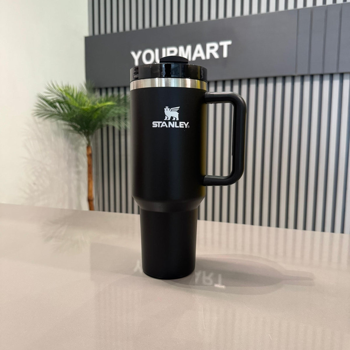 Black Stanley 40 Oz Stainless Steel Tumbler | Leak-Proof Vacuum Insulated Travel Mug | Hot & Cold YMDS