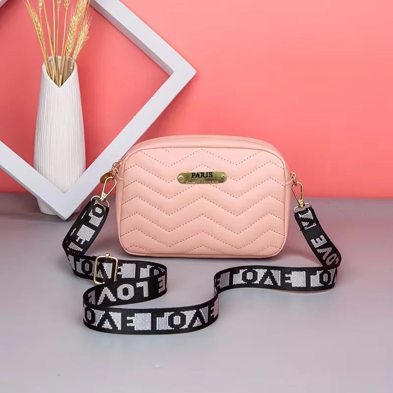 Pink Leather Handbag for Girls & Women YMDS