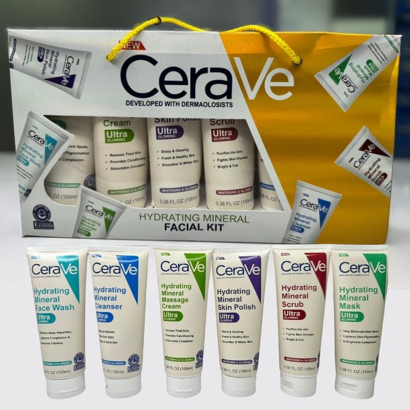 Pack of 6 – CeraVe Hydrating Mineral Facial Kit YMDS