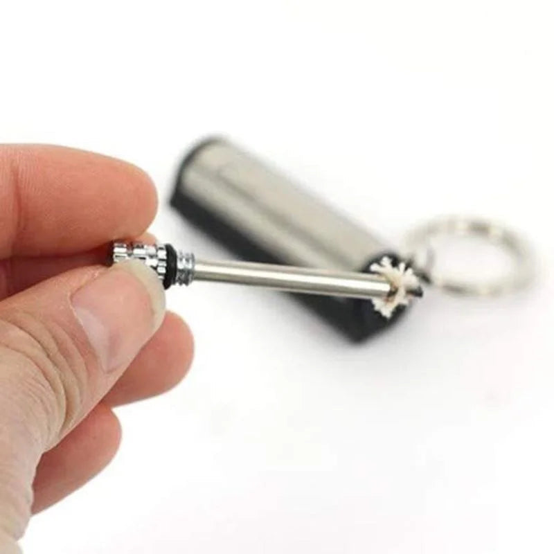 Permanent Match Striker Flint Stone Lighter with Keychain YMDS