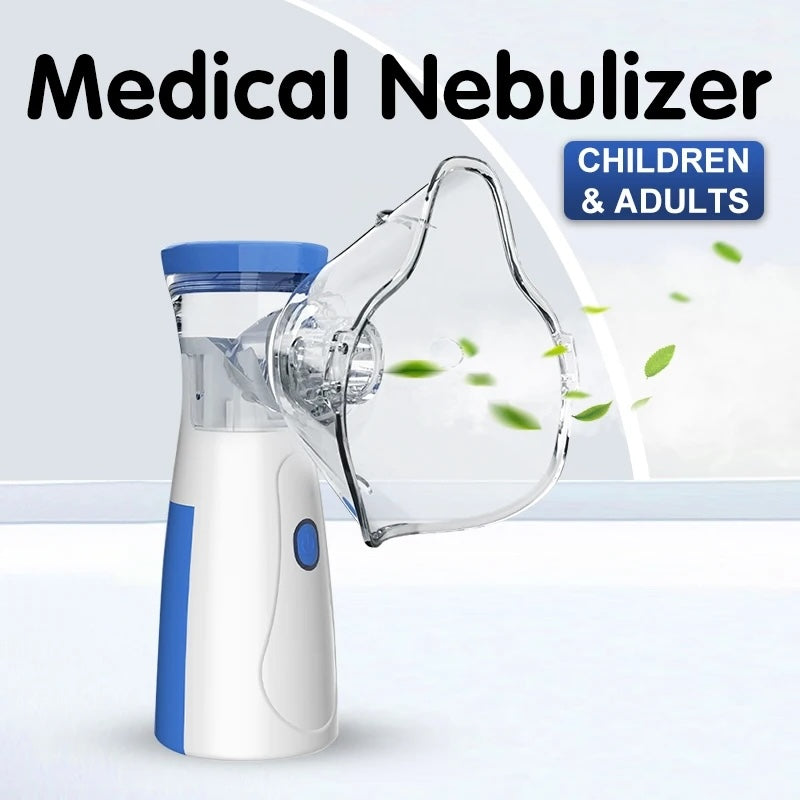 Portable Rechargeable Nebulizer Machine Asthma Inhaler 0.5L for Kids and Adults YMDS