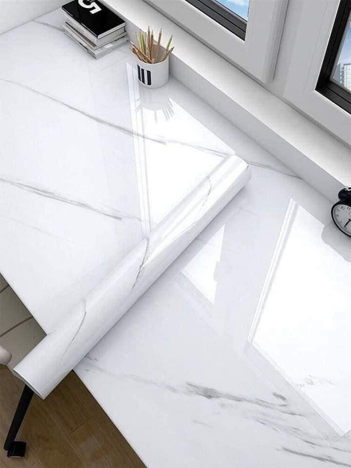 White & Grey | Marble Sheet Sticker 60x200cm YMDS