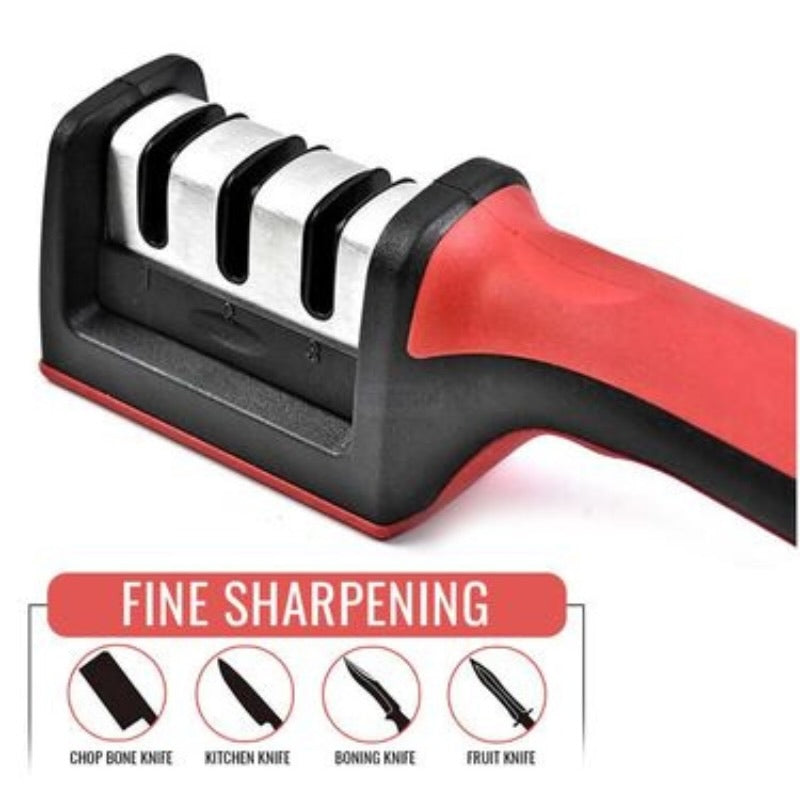3-in-1 Knife Sharpener Set with Ceramic Peeler | 3-Stage Blade Restorer YMDS