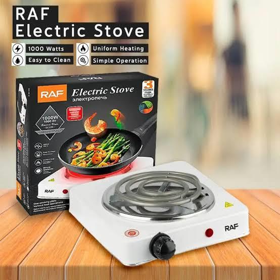 White RAF R.8010B Electric Stove Hot Plate and Cooker with 1000W Power YMDS