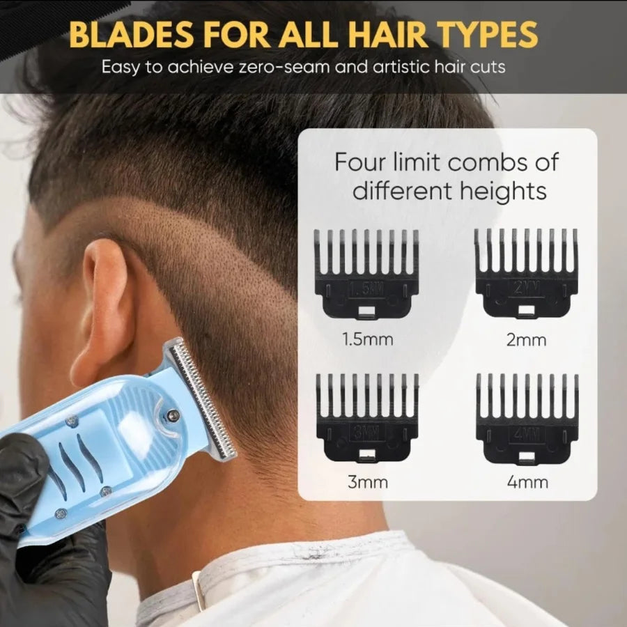 Daling Transparent LCD Electric Hair Trimmer YMDS