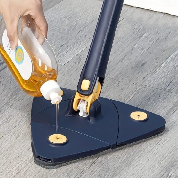360° Twist Rotatable Triangle Mop with Long Handle YMDS