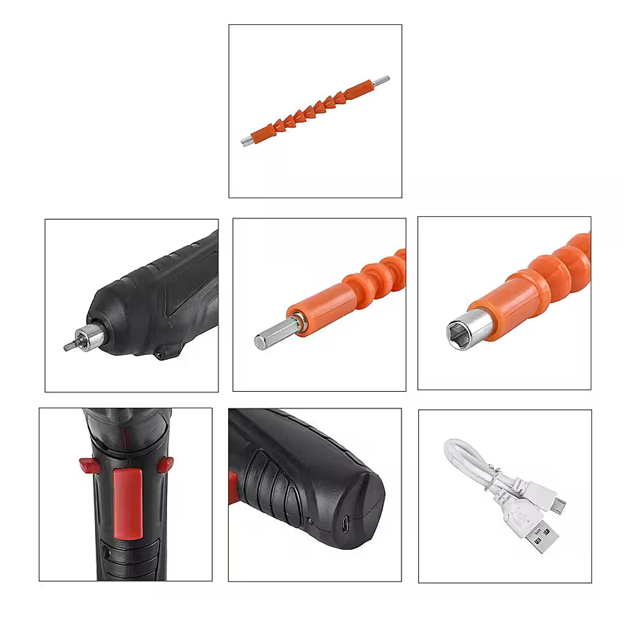 47-Piece Foldable Wireless Electric Screwdriver Kit YMDS