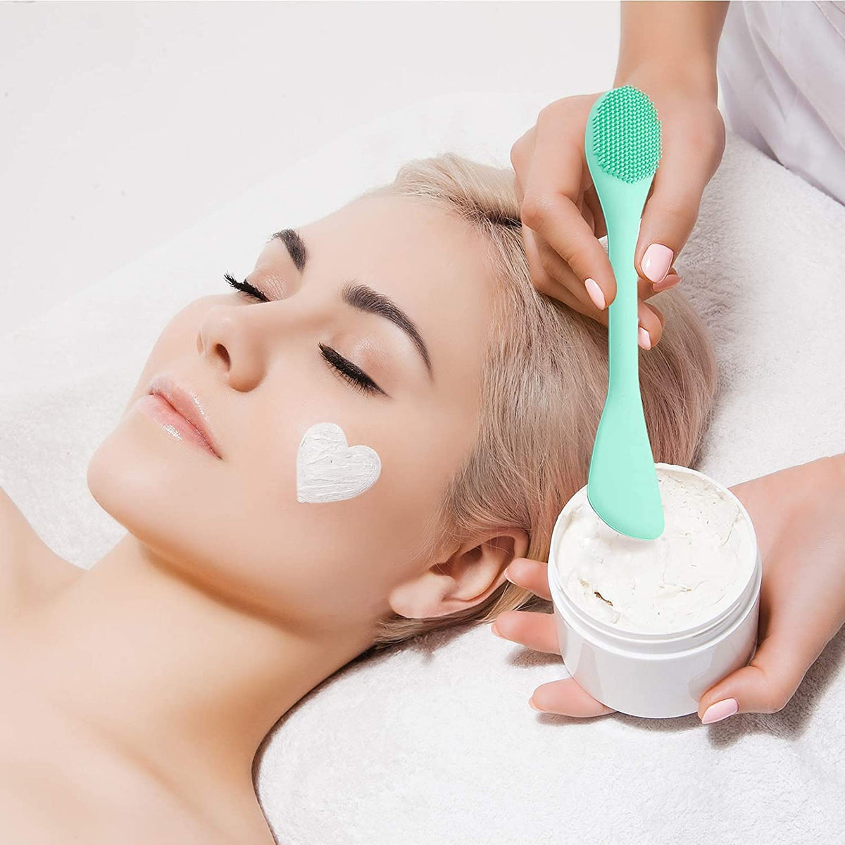Double Ended Silicone Face Mask & Cleansing Brush YMDS
