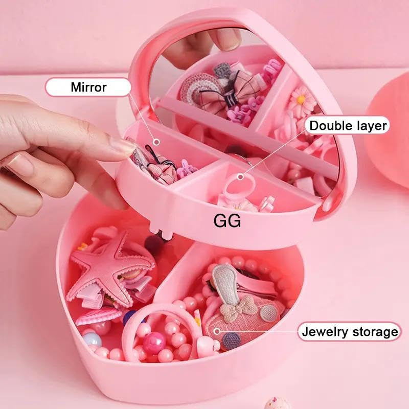 Heart Shape Jewellery Box for Girls YMDS
