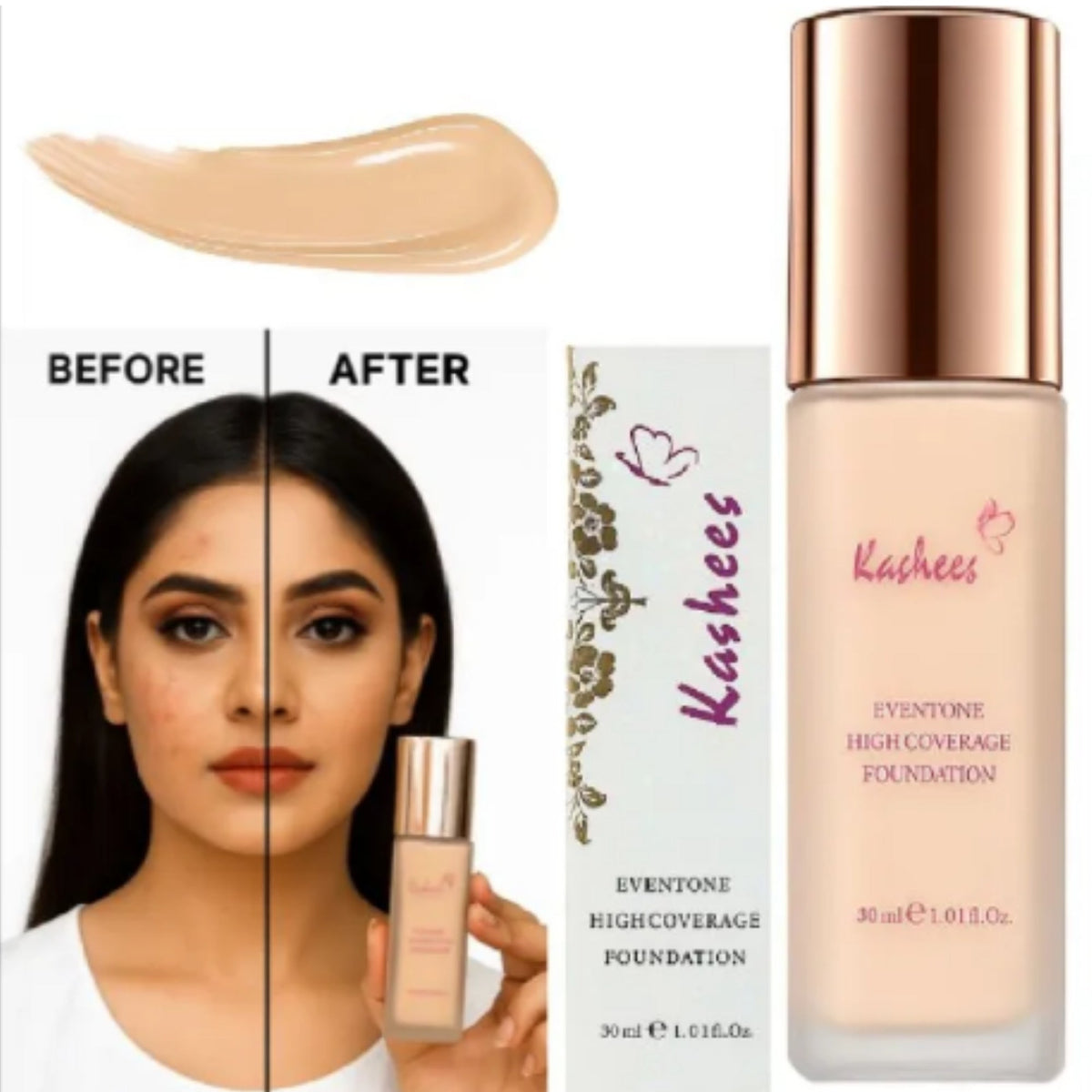 Kashees Eventone Liquid Foundation YMDS