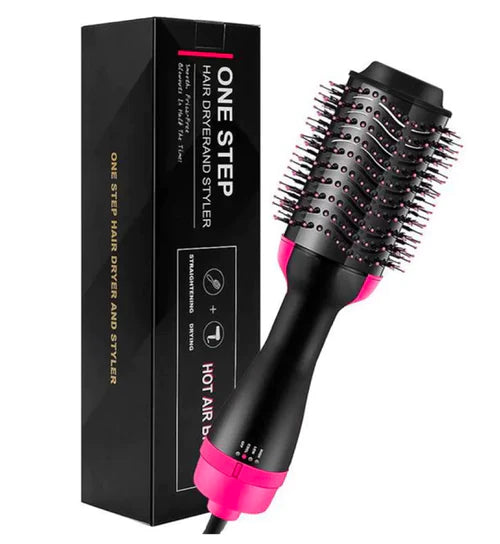 One Step Hot Air Brush | 3-in-1 Dryer, Straightener & Volumizer for Effortless Styling YMDS