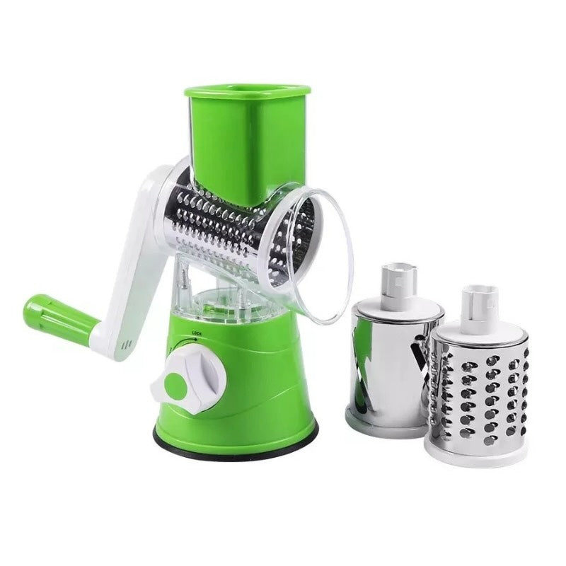 Multi-Functional Tabletop Drum Grater Manual Vegetable Cutter Slicer and Grater for Kitchen YMDS