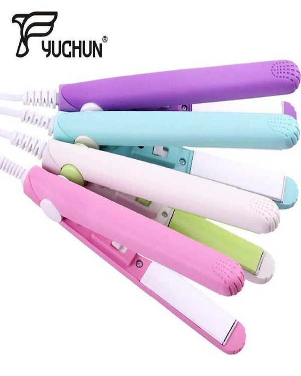 Mini Portable Ceramic Hair Straightener & Curler YMDS