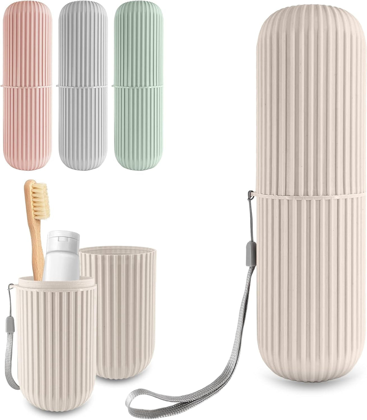 Portable Toothbrush & Toothpaste Holder Case YMDS