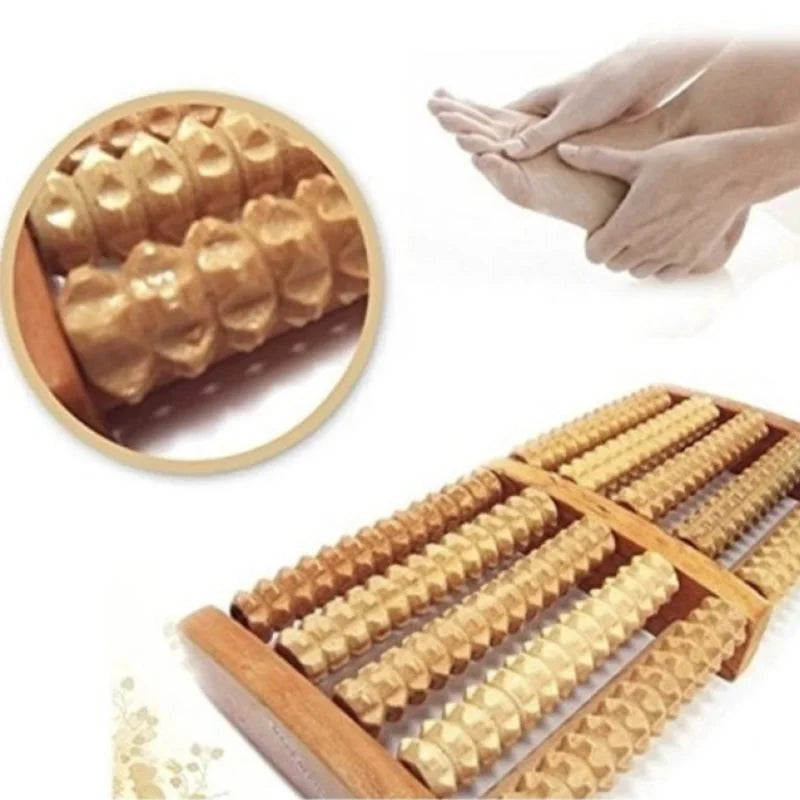 Wooden Foot Roller Massager YMDS
