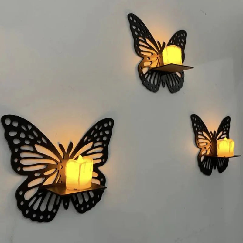 Wooden Butterfly Wall Shelf | Laser Cut MDF Wall Art Decore YMDS