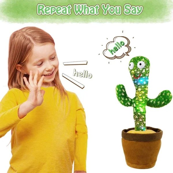 Rechargeable Dancing Cactus Toy with Hat YMDS