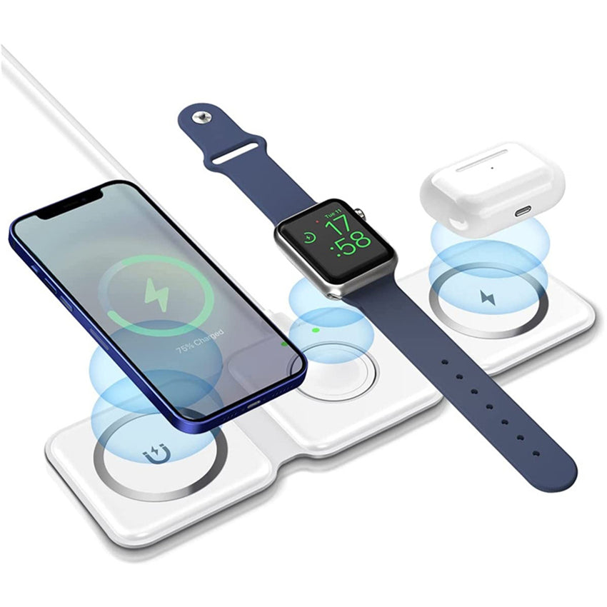 3-in-1 Foldable Magnetic Wireless Charger 15W YMDS