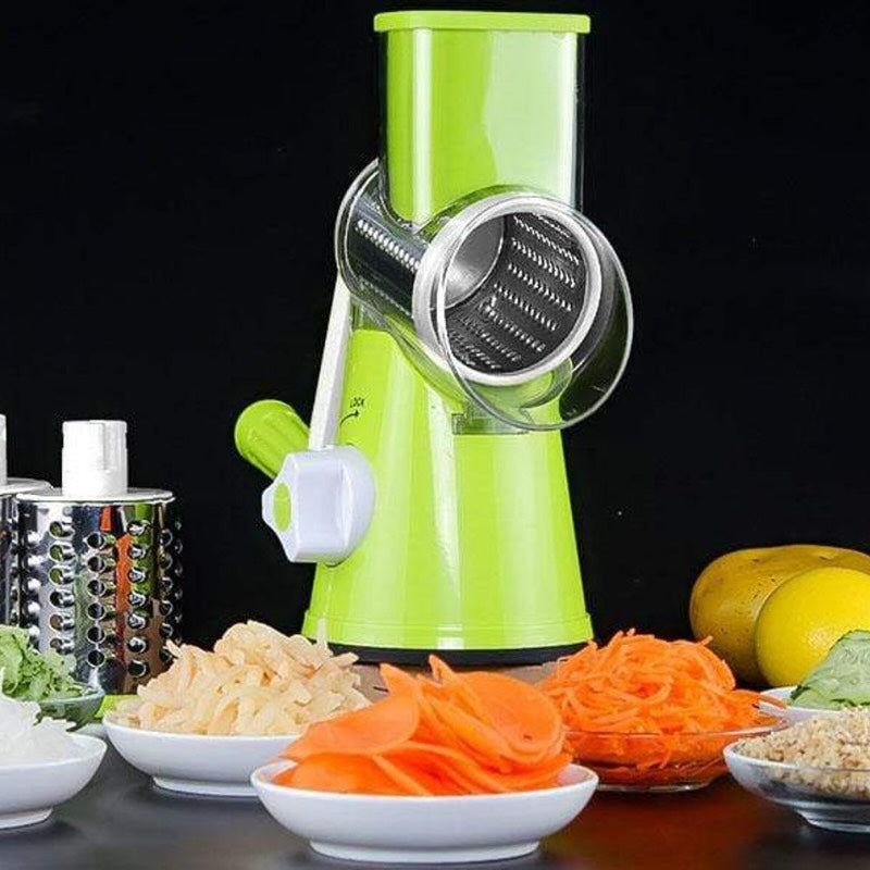 Multi-Functional Tabletop Drum Grater Manual Vegetable Cutter Slicer and Grater for Kitchen YMDS