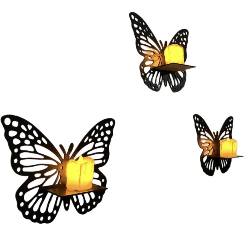 Wooden Butterfly Wall Shelf | Laser Cut MDF Wall Art Decore YMDS