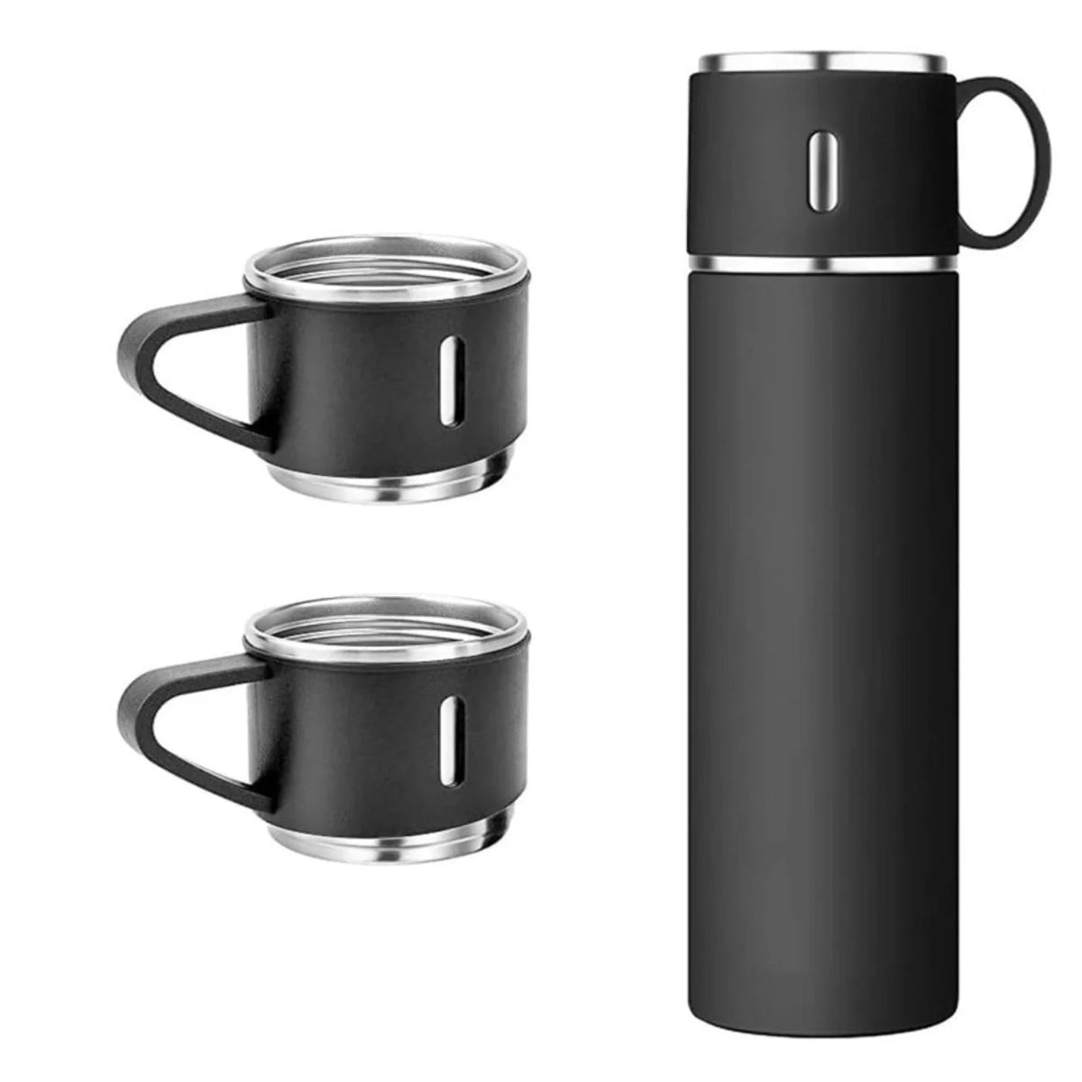 3 Cup 500ML Double-Layer Stainless Steel Vacuum Flask Set YMDS
