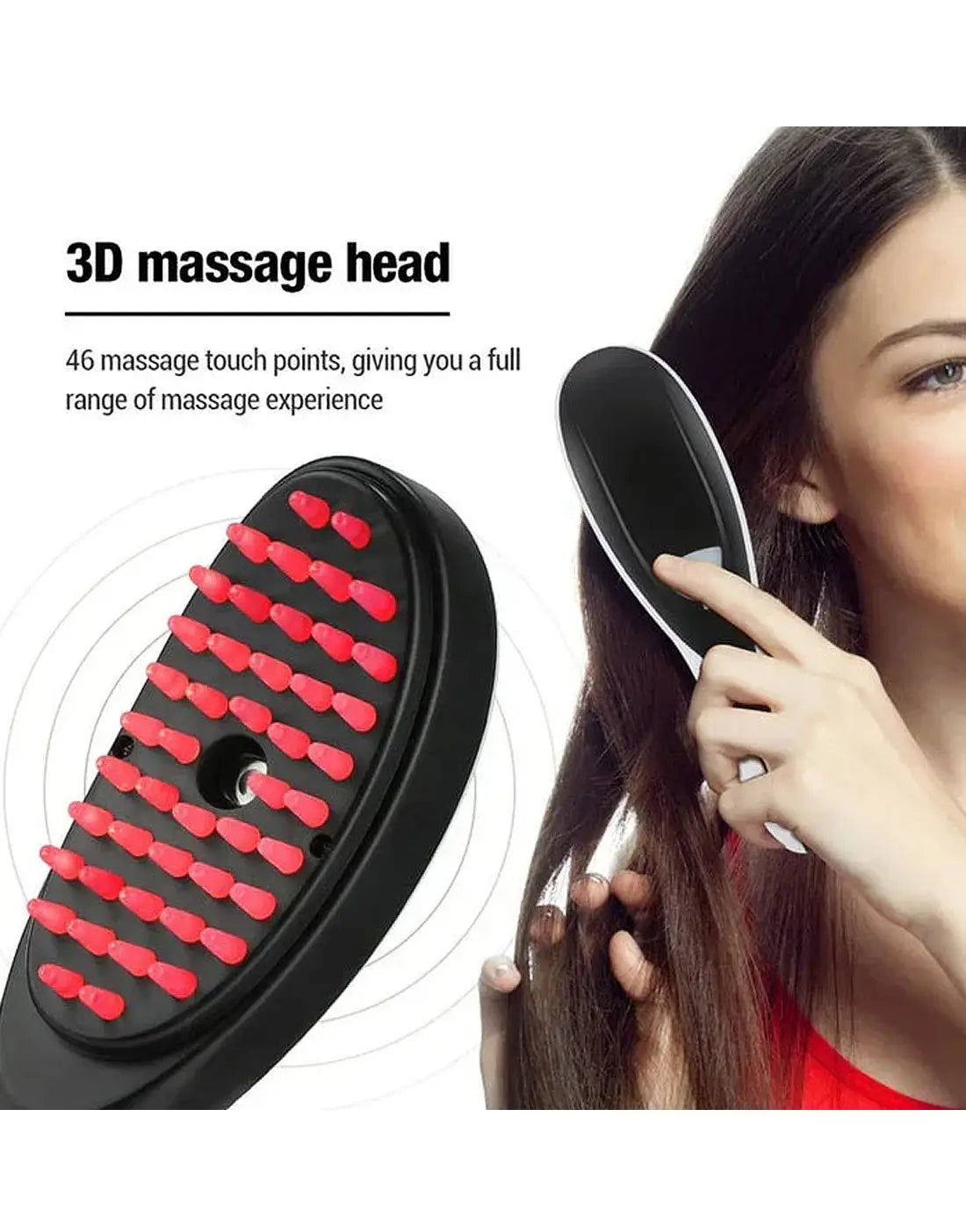 Electric Comb Massager Hair Massage Comb Meridian Therapy Scalp Massager for Stress Relief and Hair Growth ARDS