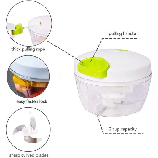 Manual Mini Hand Pull Food Chopper YMDS