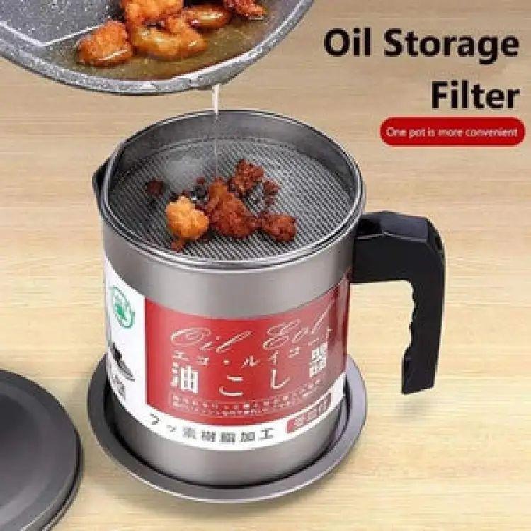 Stainless Steel Kitchen Oil Filter Pot ARDS