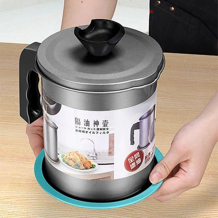 Stainless Steel Kitchen Oil Filter Pot ARDS