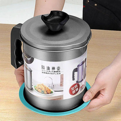 Stainless Steel Kitchen Oil Filter Pot ARDS