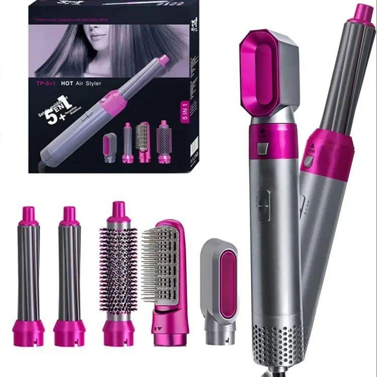 5 In 1 Hair Dryer Brush Electric Blow Dryer Hair Comb Curling Brush Kit Straightener ARDS