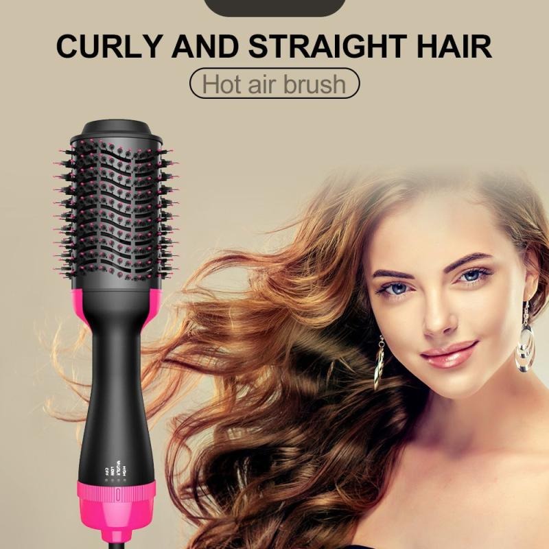 Hot Air Brush Multi-Function Hair Dryer Straightener ARDS