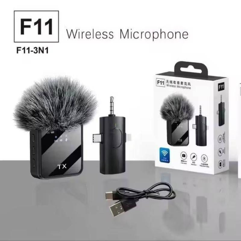 F11 Single MIC ANC + ECHO Mode with Wind Muff Cover. (TypeC + iPhone + Android) ARDS