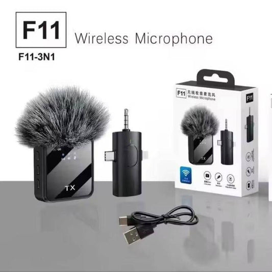 F11 Single MIC ANC + ECHO Mode with Wind Muff Cover. (TypeC + iPhone + Android) ARDS