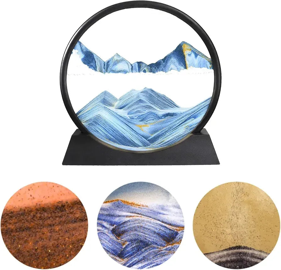 3D Moving Sand Art Hourglass ARDS