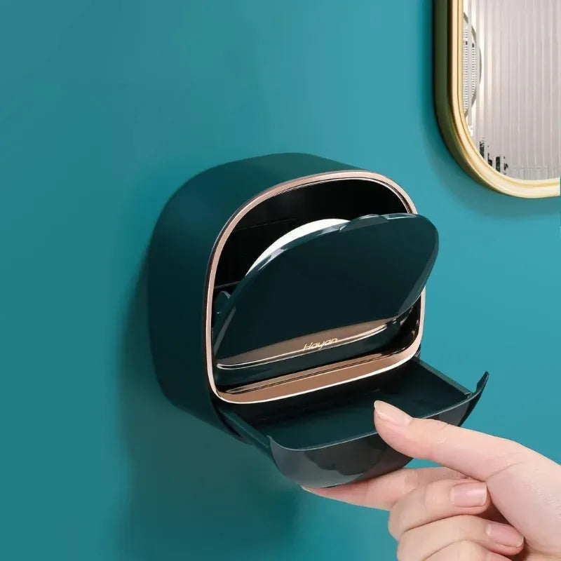 Dark Green | Self-Adhesive Wall-Mounted Luxury Soap Holder YMDS