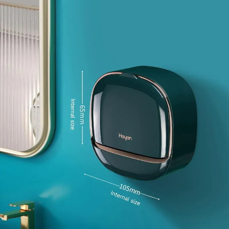 Dark Green | Self-Adhesive Wall-Mounted Luxury Soap Holder YMDS
