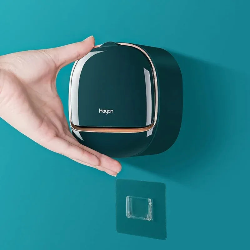 Dark Green | Self-Adhesive Wall-Mounted Luxury Soap Holder YMDS