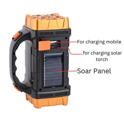 2 in1 Rechargeable Solar Charging LED Double Sided Handy Heavy Bulb Light ARDS