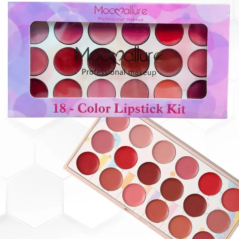 Moccallure Professional 18-Colors Lipstick Kit YMDS