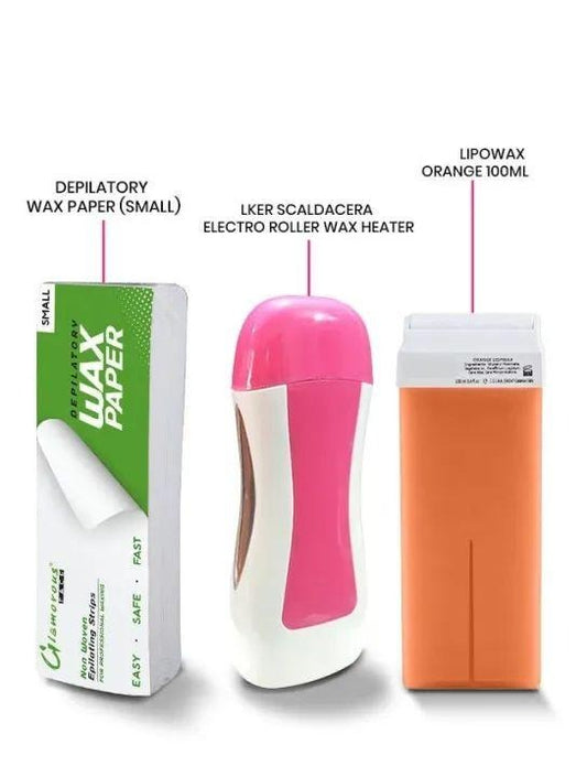 3 in 1 Wax Depilatory Refill Machine With Roller Wax ARDS