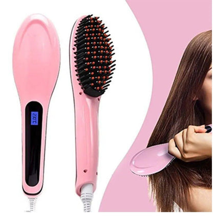 Digital Fast Brush Electric Hair Straightener ARDS