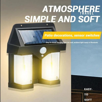 Double Head Antique Solar Sensor Wall Lamp ARDS